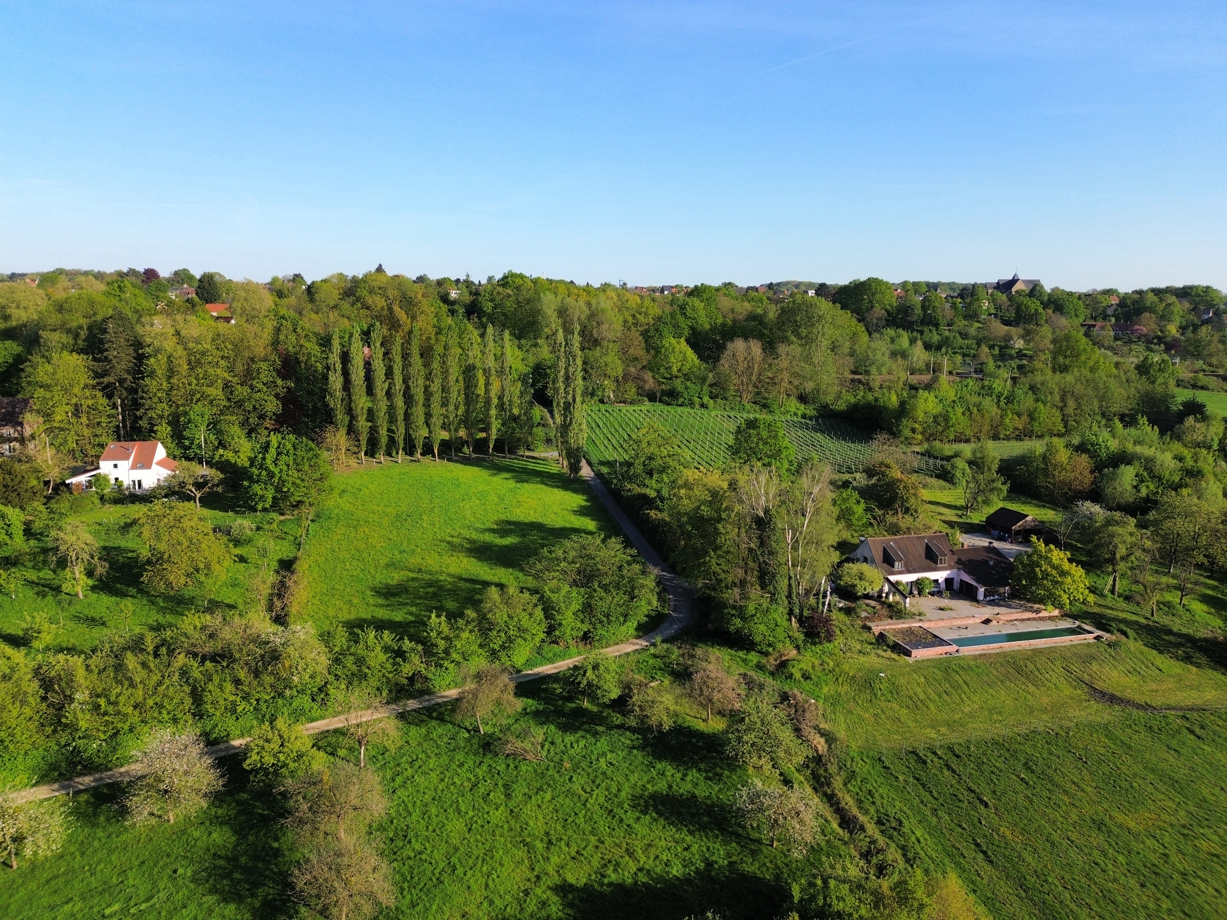 Drone image of the Hills landscape type in Beersel.